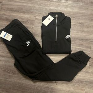 Nike Black Joggers with White Logo